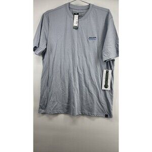 Threads 4 Thought Men's Light Blue Medium Soft Wash Kea Wave Embroidered Shirt